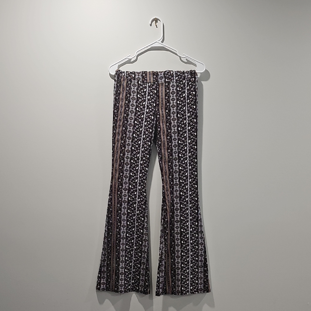 Patterned Flared Women's Pants